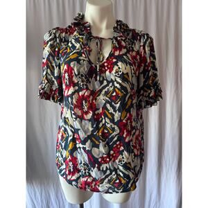 Odille Anthropologie Ruffle Blouse - 6